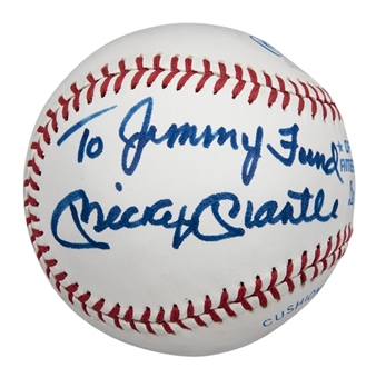 Mickey Mantle Signed & Inscribed OAL MacPhail Baseball - PSA/DNA MINT 9 Signature! 
